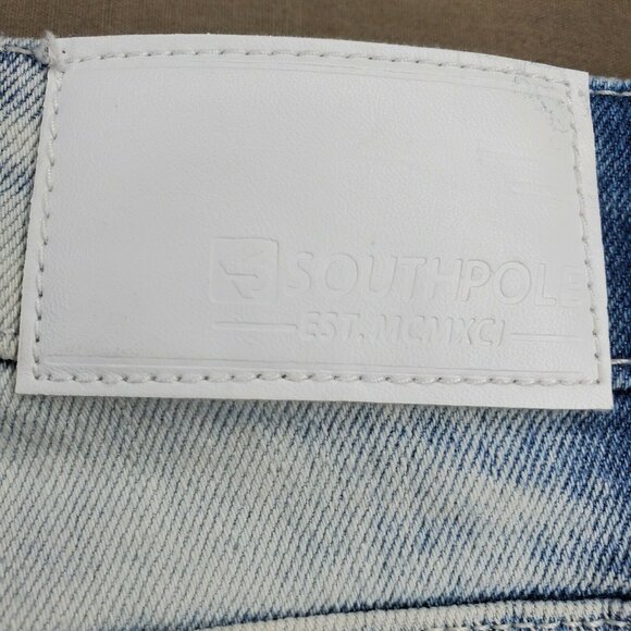 Southpole Men’s Skinny Distressed Stretch Denim Blue White Jeans Size 30x32 - Picture 11 of 11